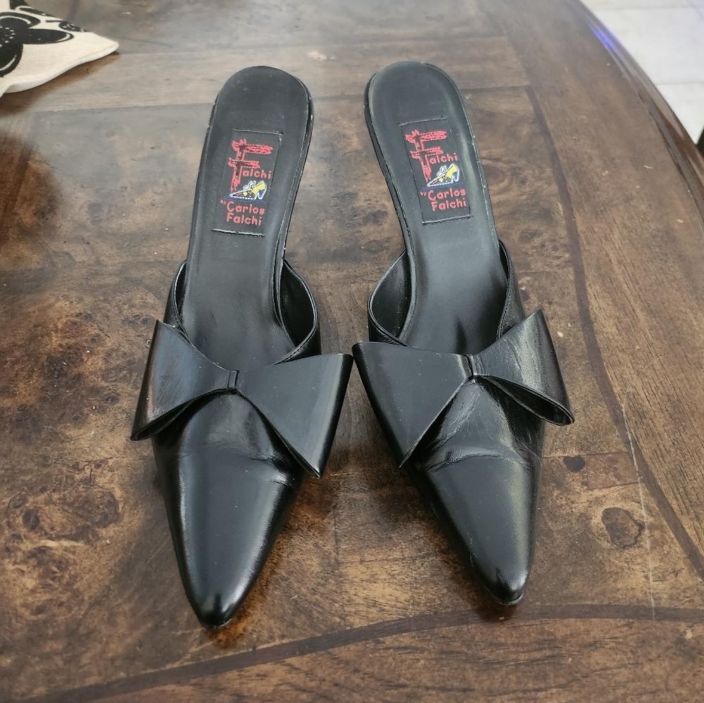 Carlos Falchi leather shoes size 7.5